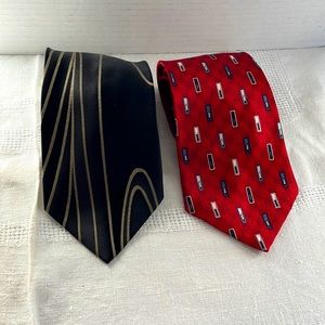 Pierre Cardin silk ties in bold patterns